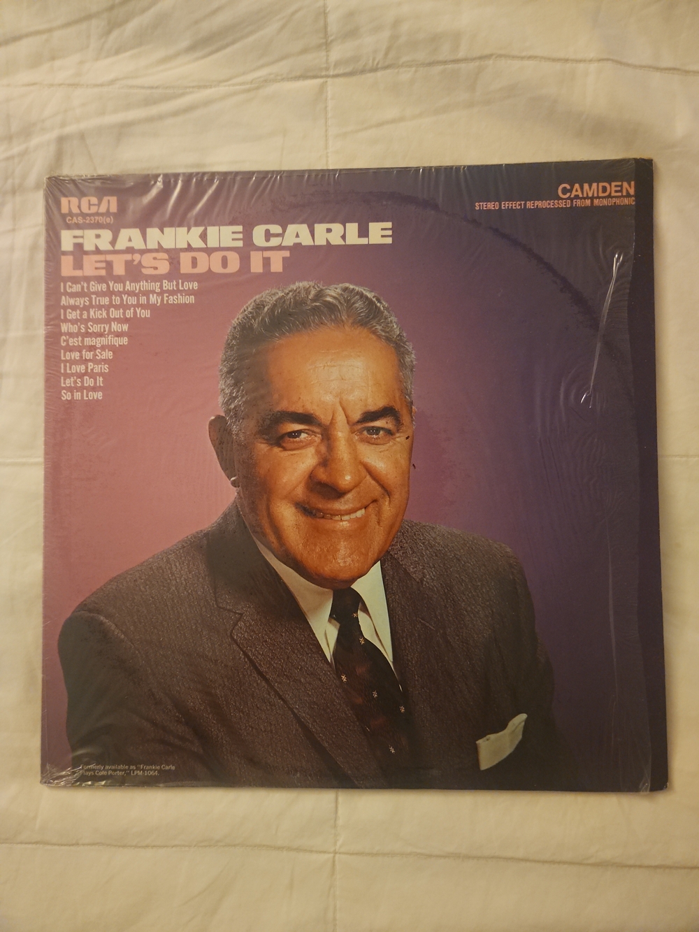 Frankie Carle — Let's Do It (Vinyl) — Purple Cover 95% Sealed Never Played NM